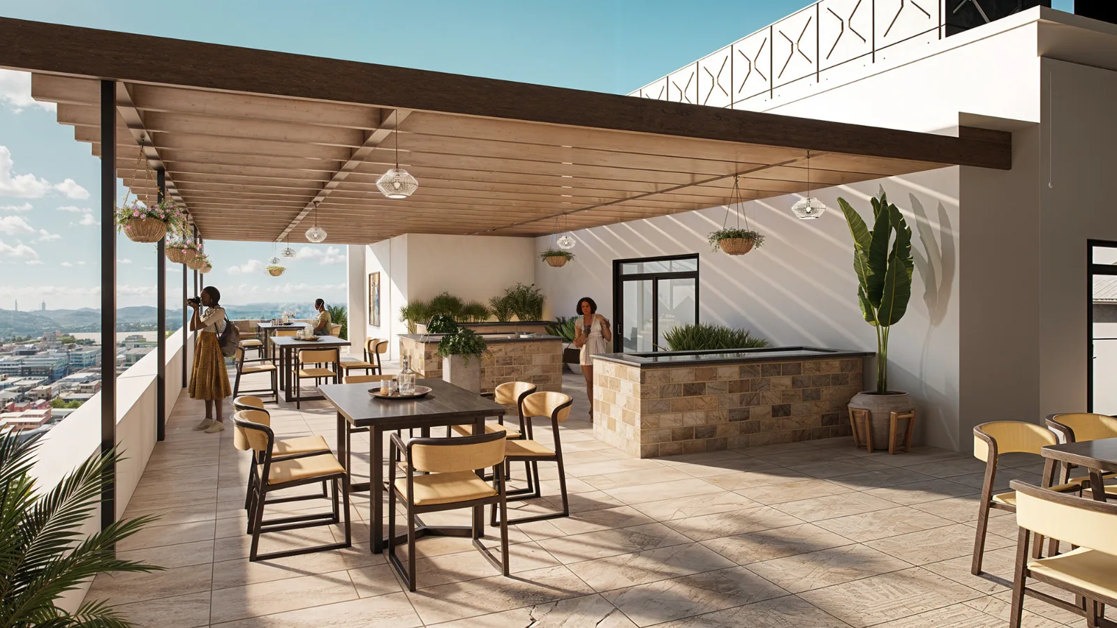 Southfield Place rooftop terrace