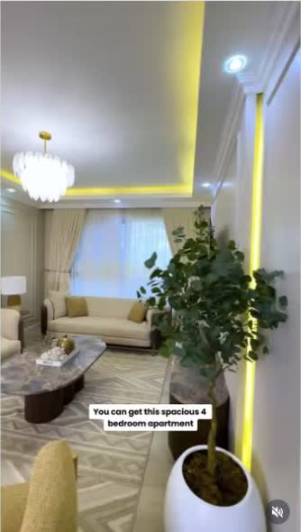 Living room frame from the Waadi Residence Instagram tour