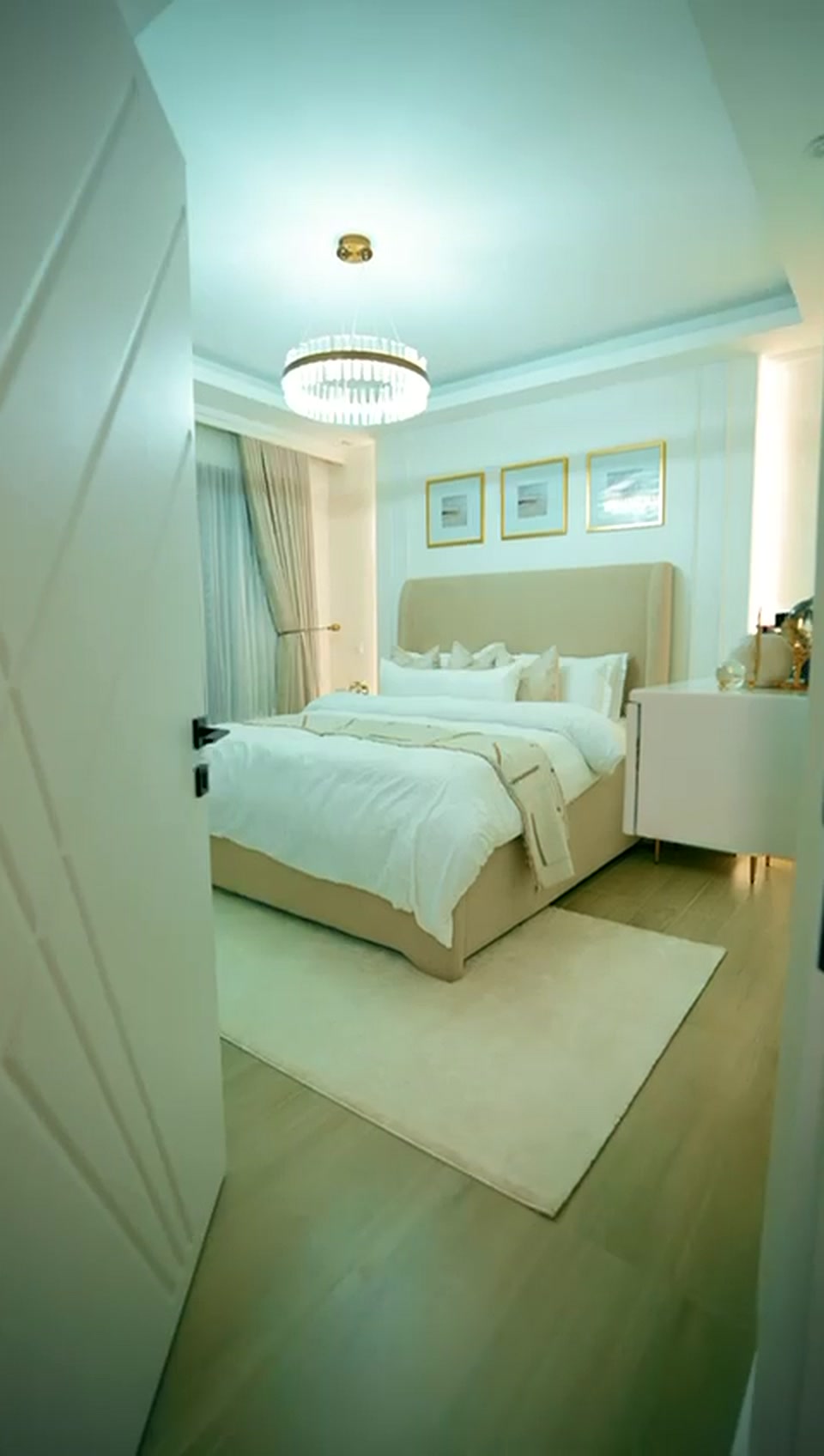 Bedroom captured from the Waadi Residence showhouse film